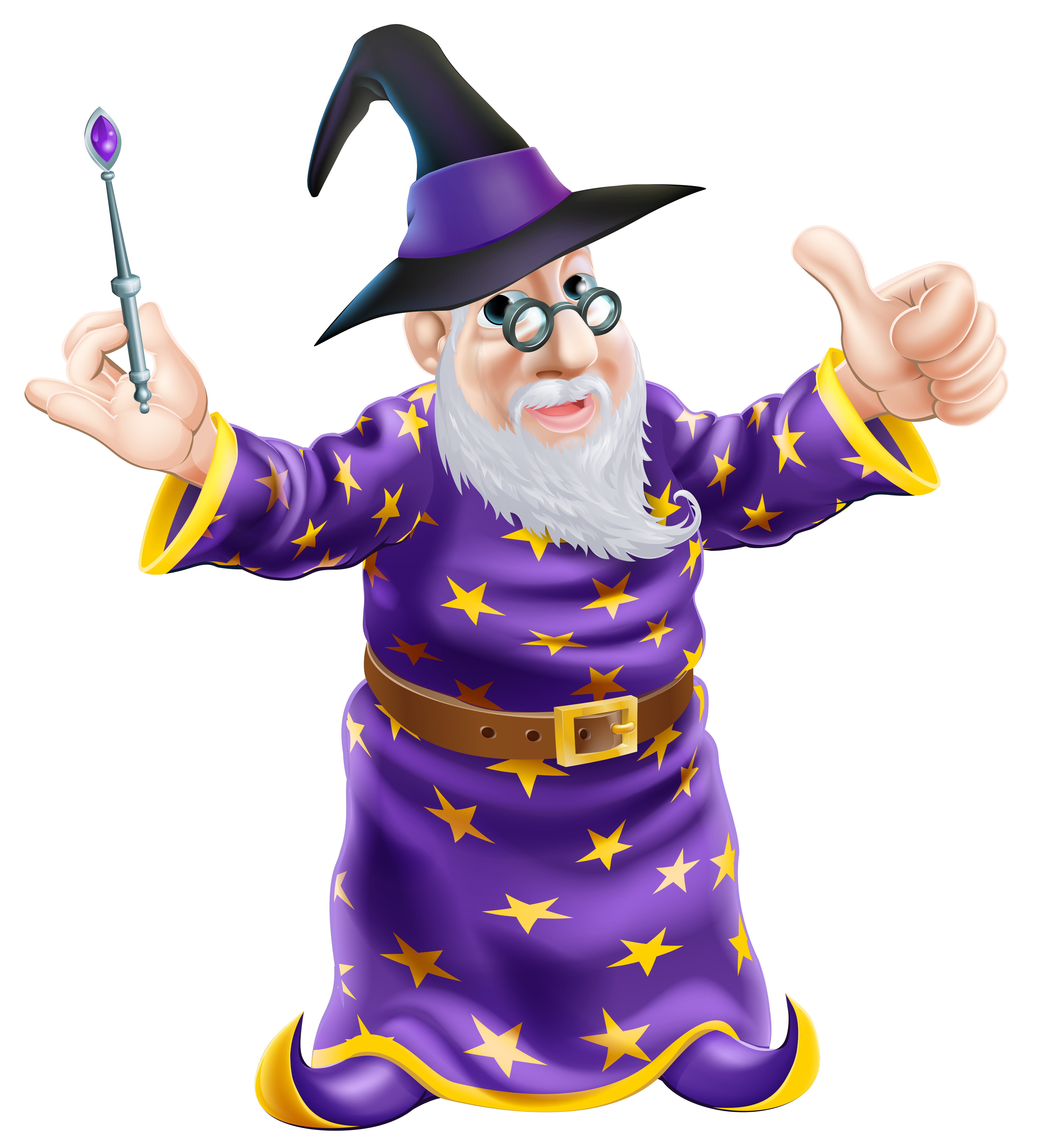 purple clipart wizard