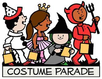 Glazier elementary school . Costume clipart costume parade