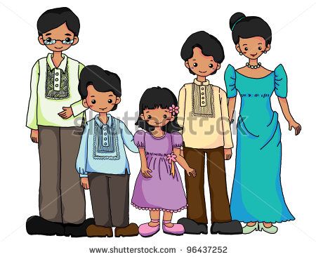 costume clipart family