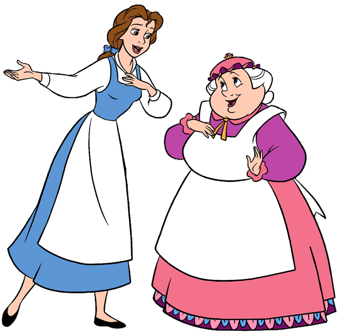 Beauty and the beast. Fat clipart thin