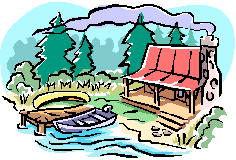 cabin clipart summer