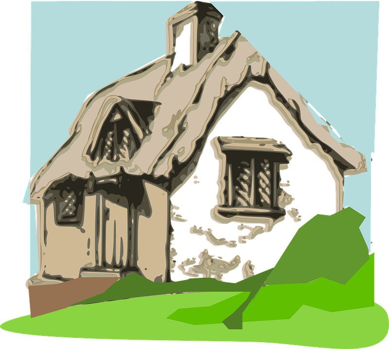 cottage clipart bamboo hut