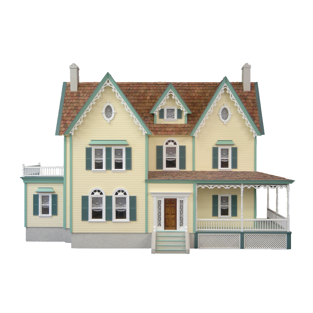 Mansion clipart sold house. North park dollhouse kit