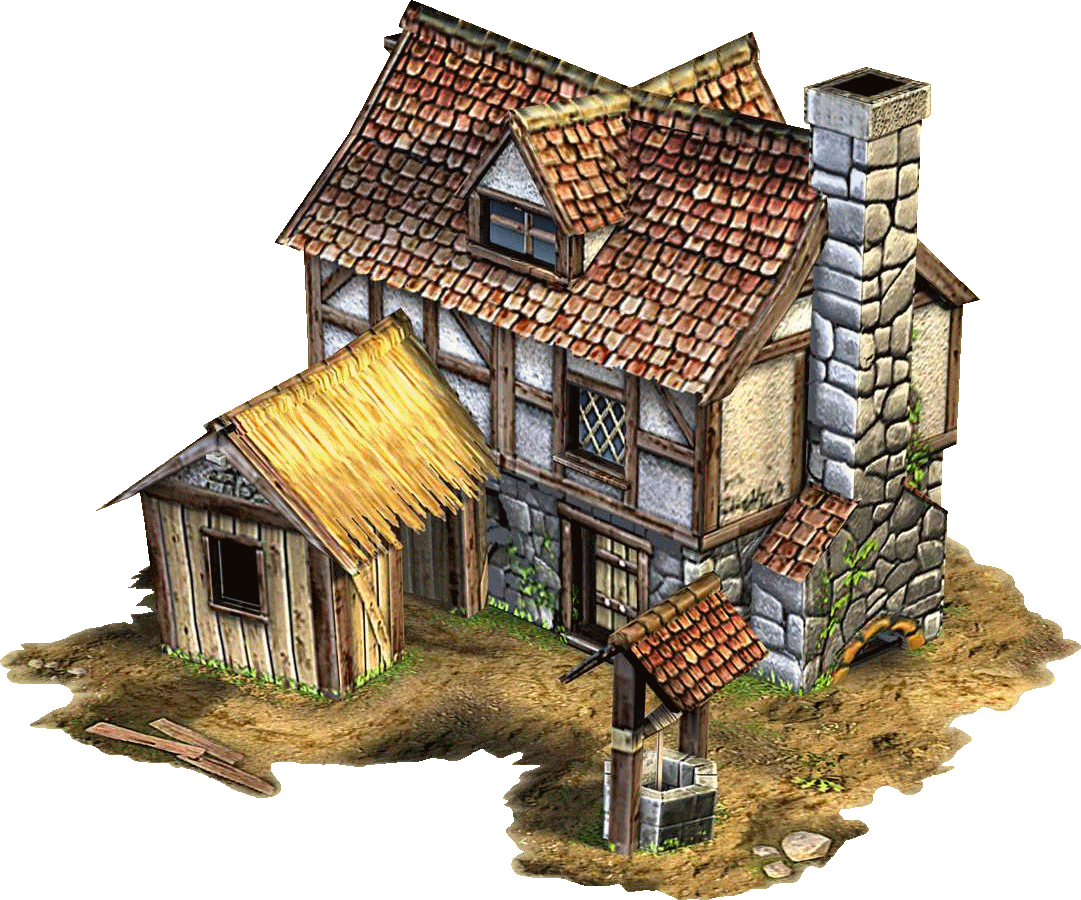cottage clipart peasant house