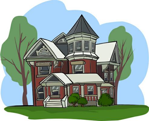 Free historic houses cliparts. Mansion clipart fancy house