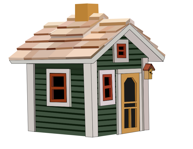 cottage clipart straw roof