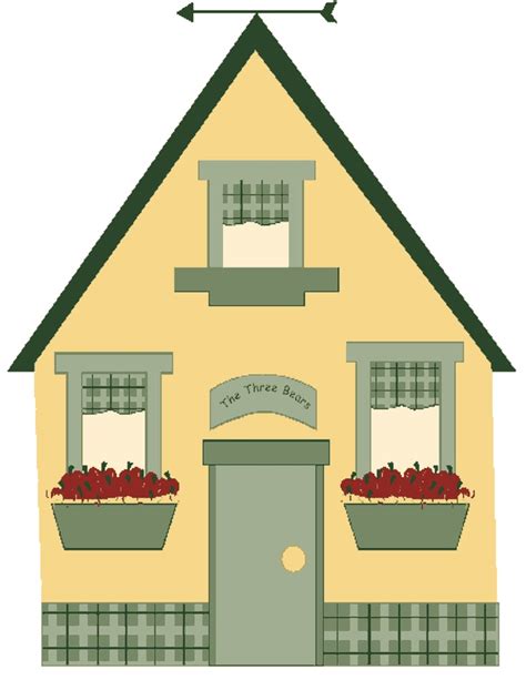 Cottage clipart three bears. The house woodoo 