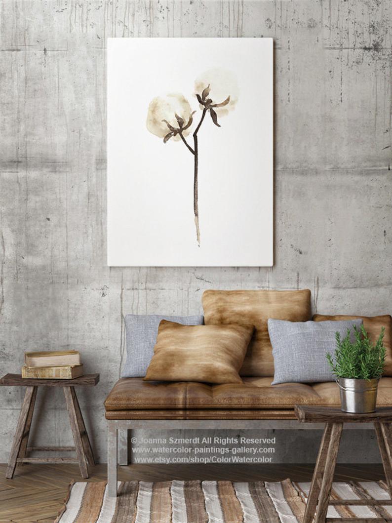 Organic paper clip art. Cotton clipart cotton stem