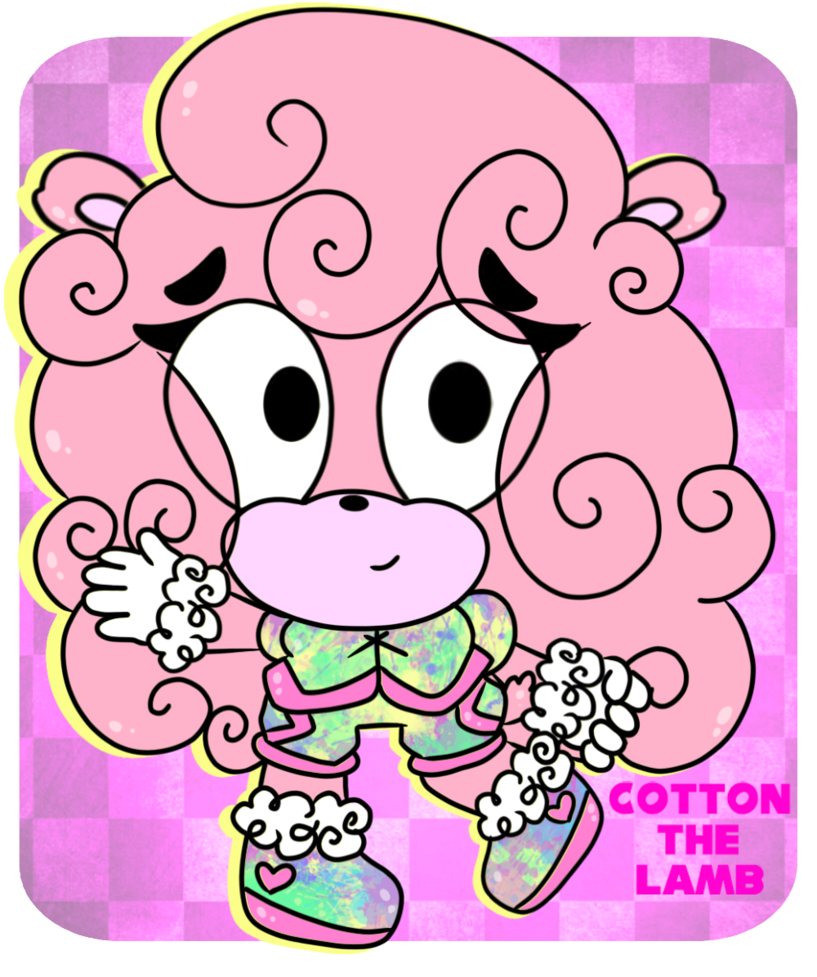 Dat lamb tho by. Cotton clipart fluffy