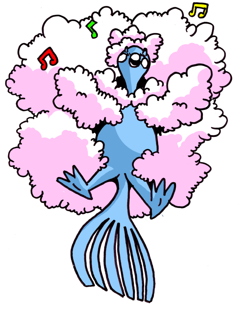Cotton clipart fluffy. Mega altaria dragon by