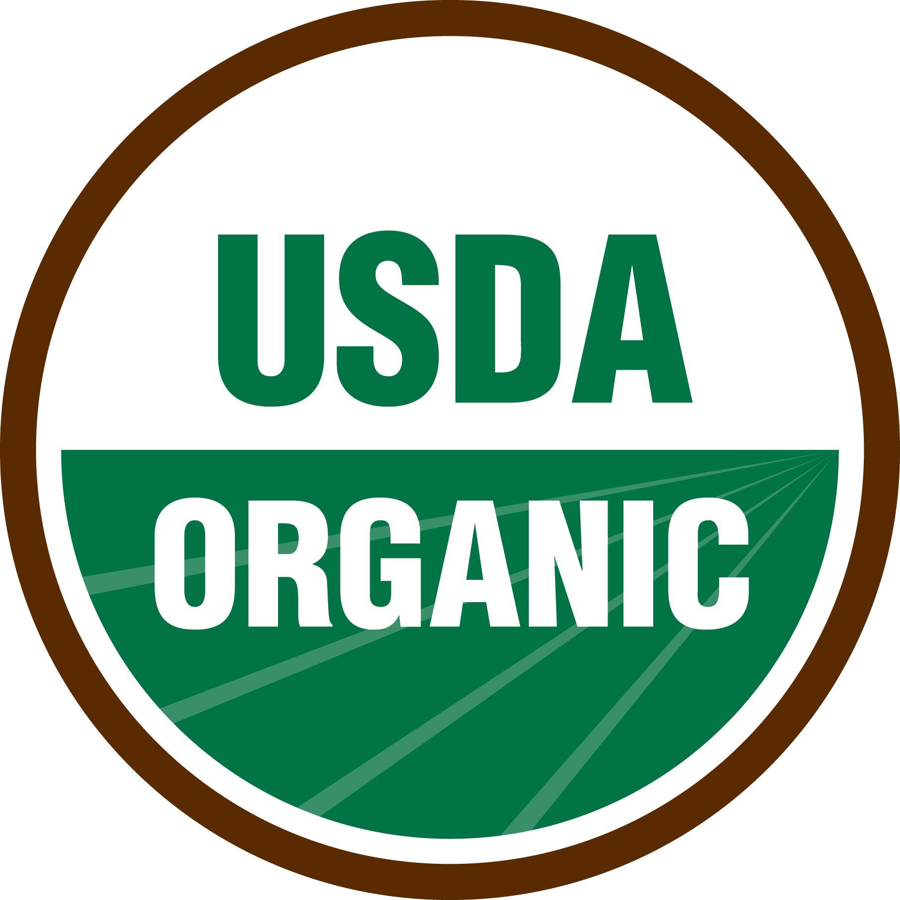 The seal agricultural marketing. Field clipart organic