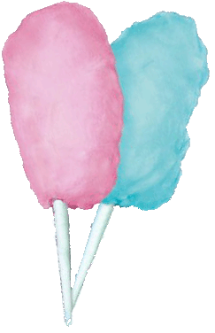cotton clipart pink blue cotton candy