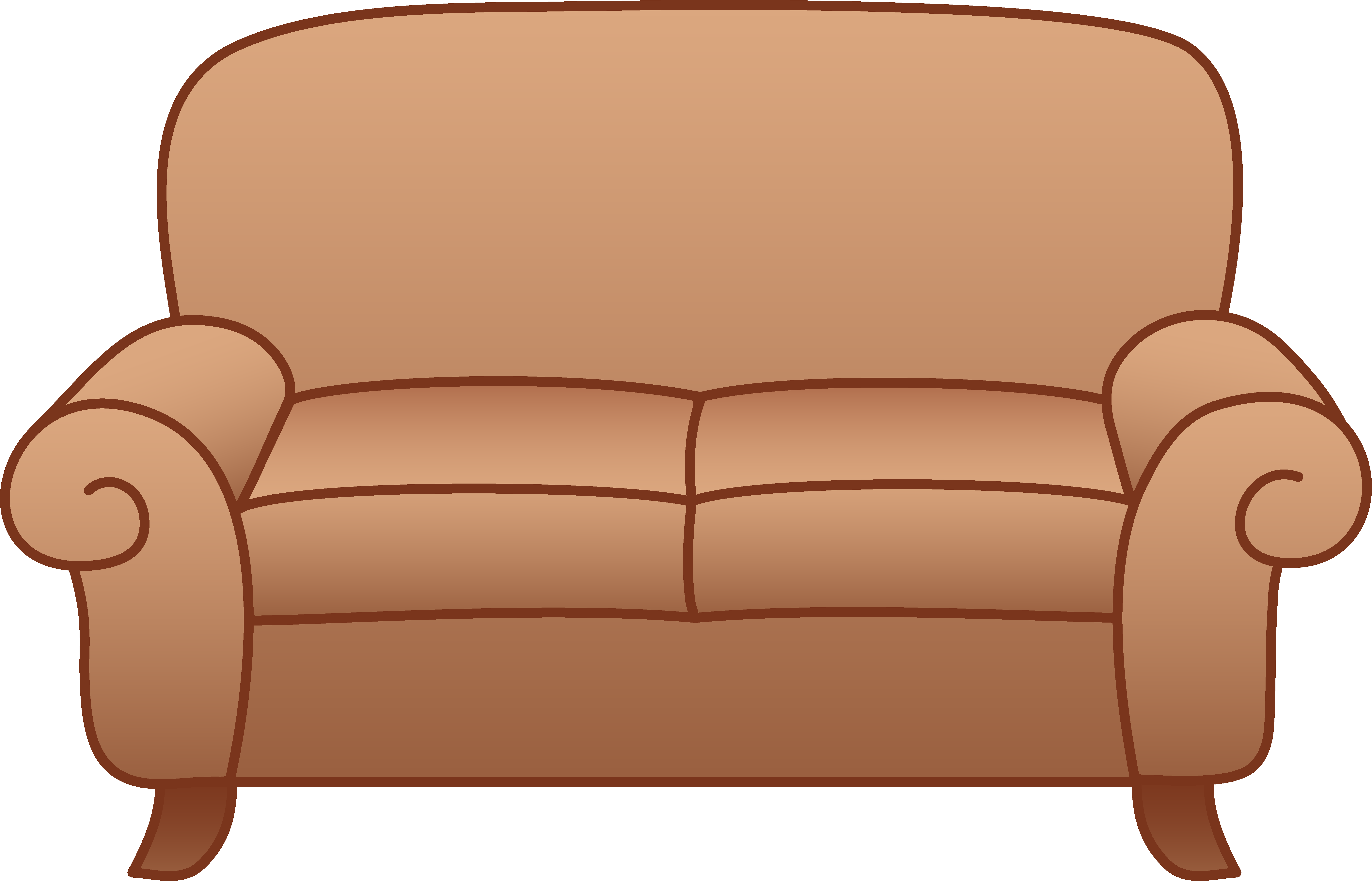 Couch clipart. 