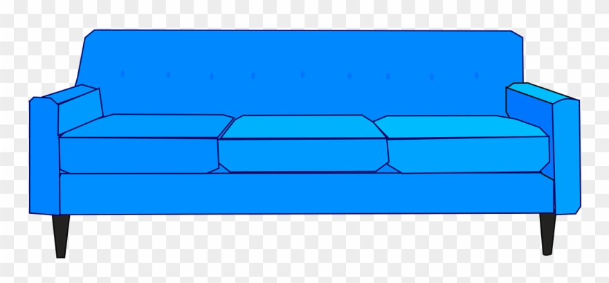 couch clipart blue couch