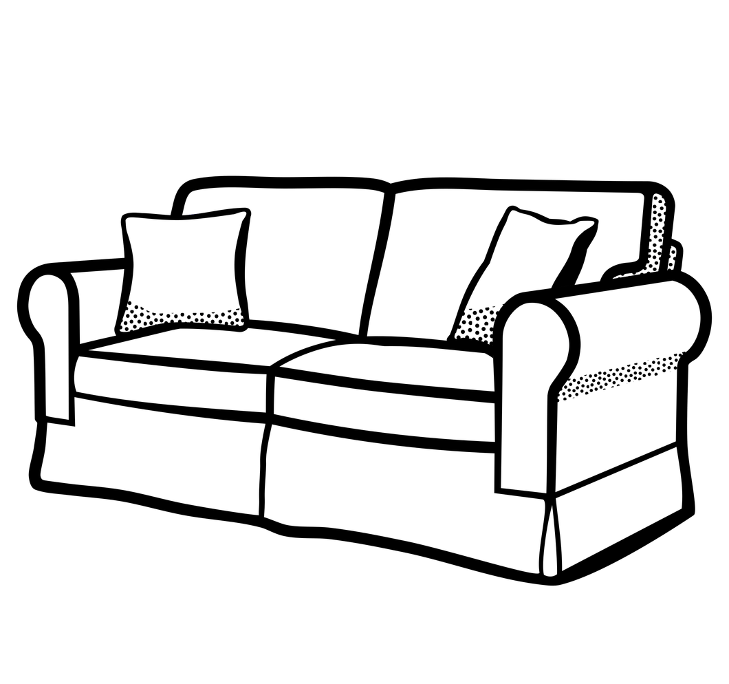couch clipart cute