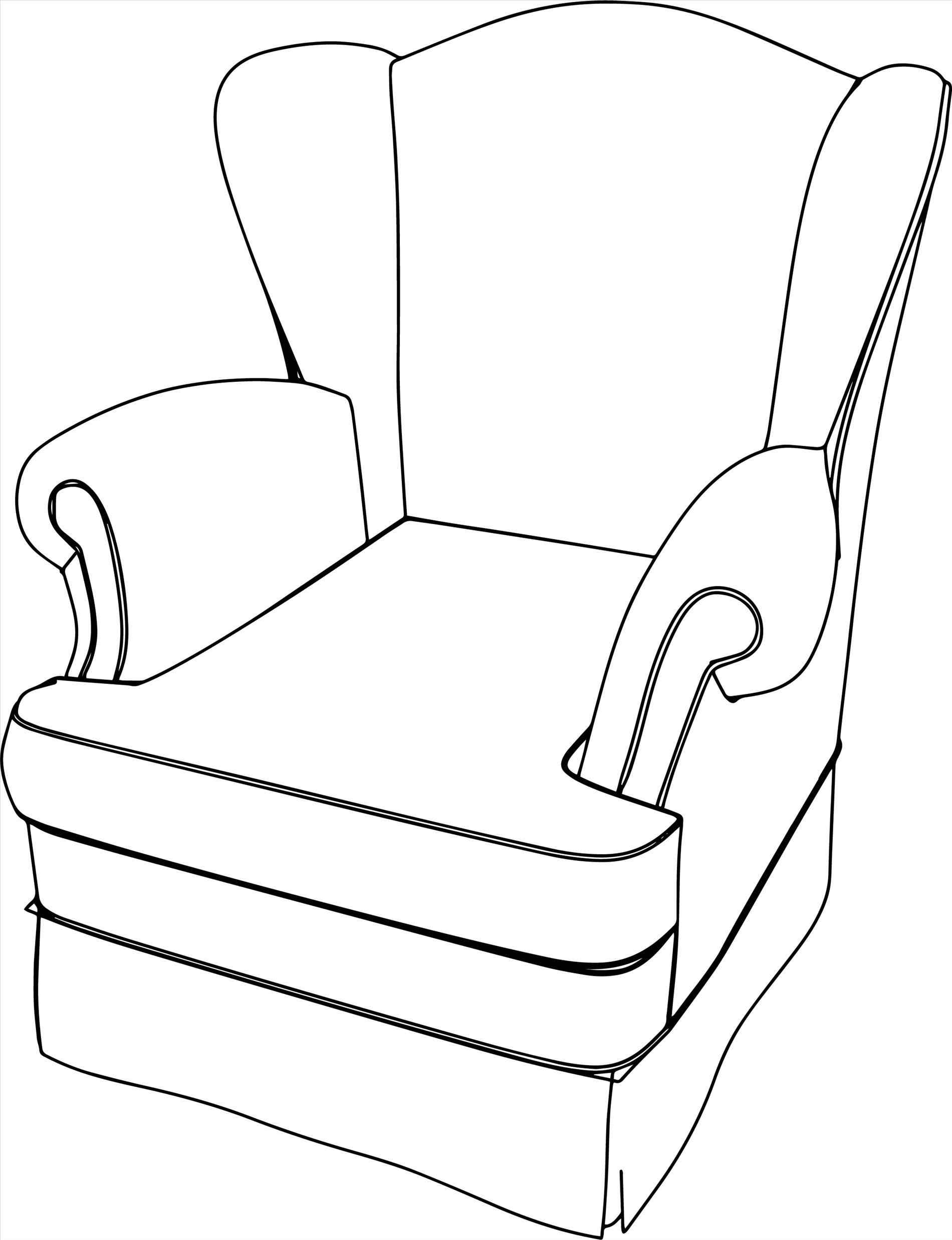 couch clipart draw