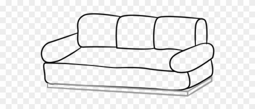 Drawing png download . Couch clipart easy