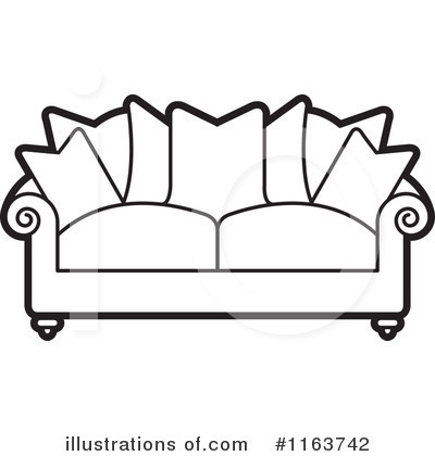 couch clipart illustration