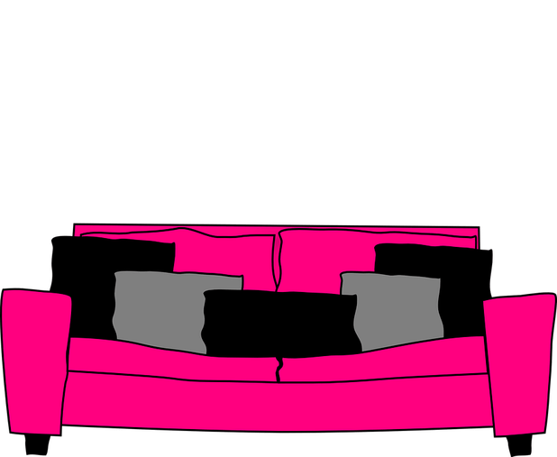 couch clipart sala set