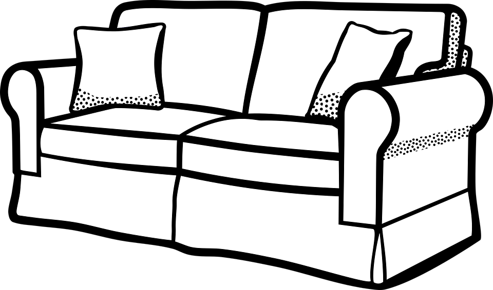 furniture clipart black and white