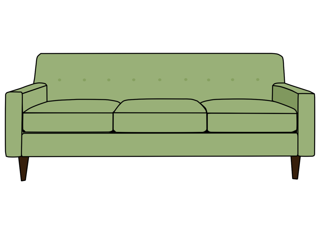 couch clipart simple