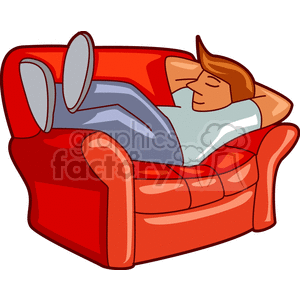 couch clipart sleeping