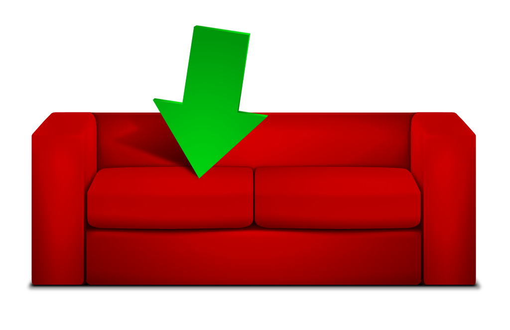 Couchpotato . Couch clipart top view
