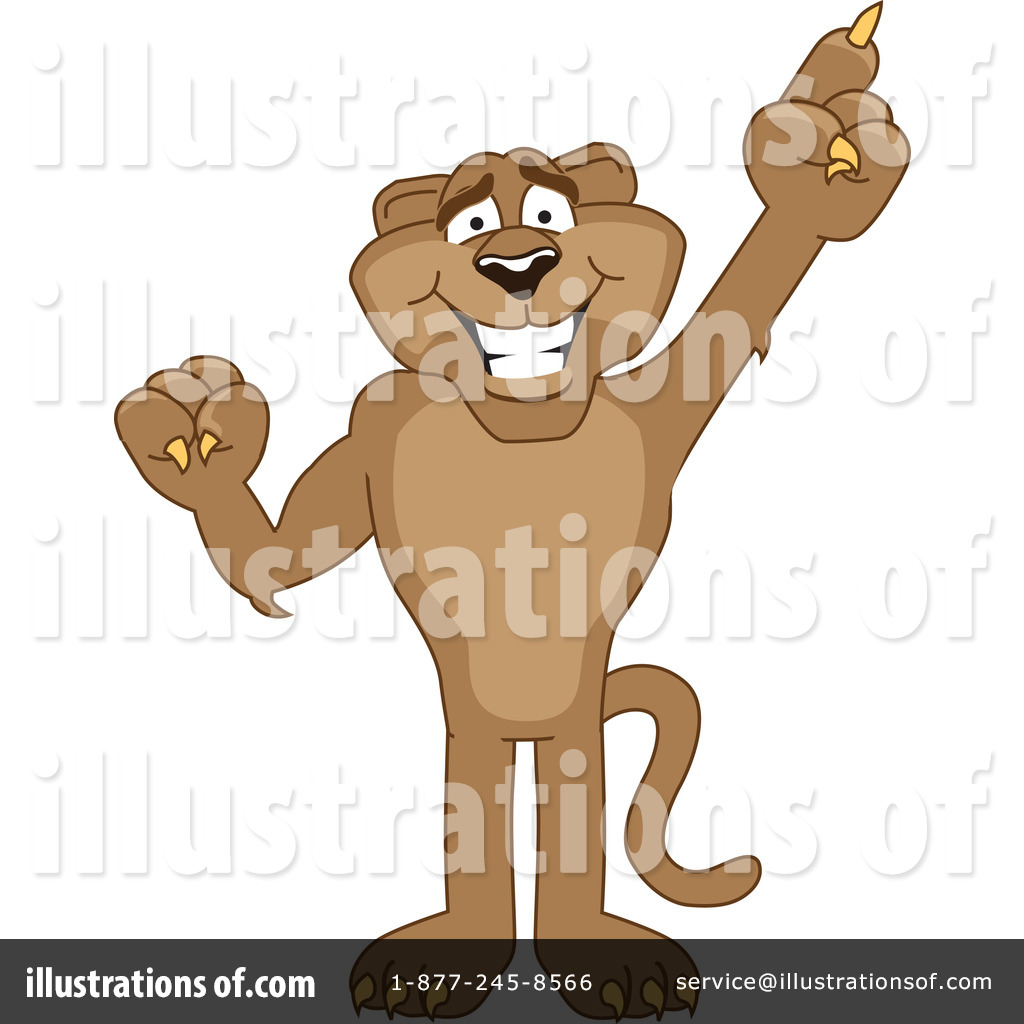Mascot illustration by toons. Cougar clipart cartoon
