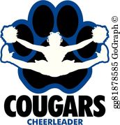 Clip art royalty free. Cougar clipart cheer