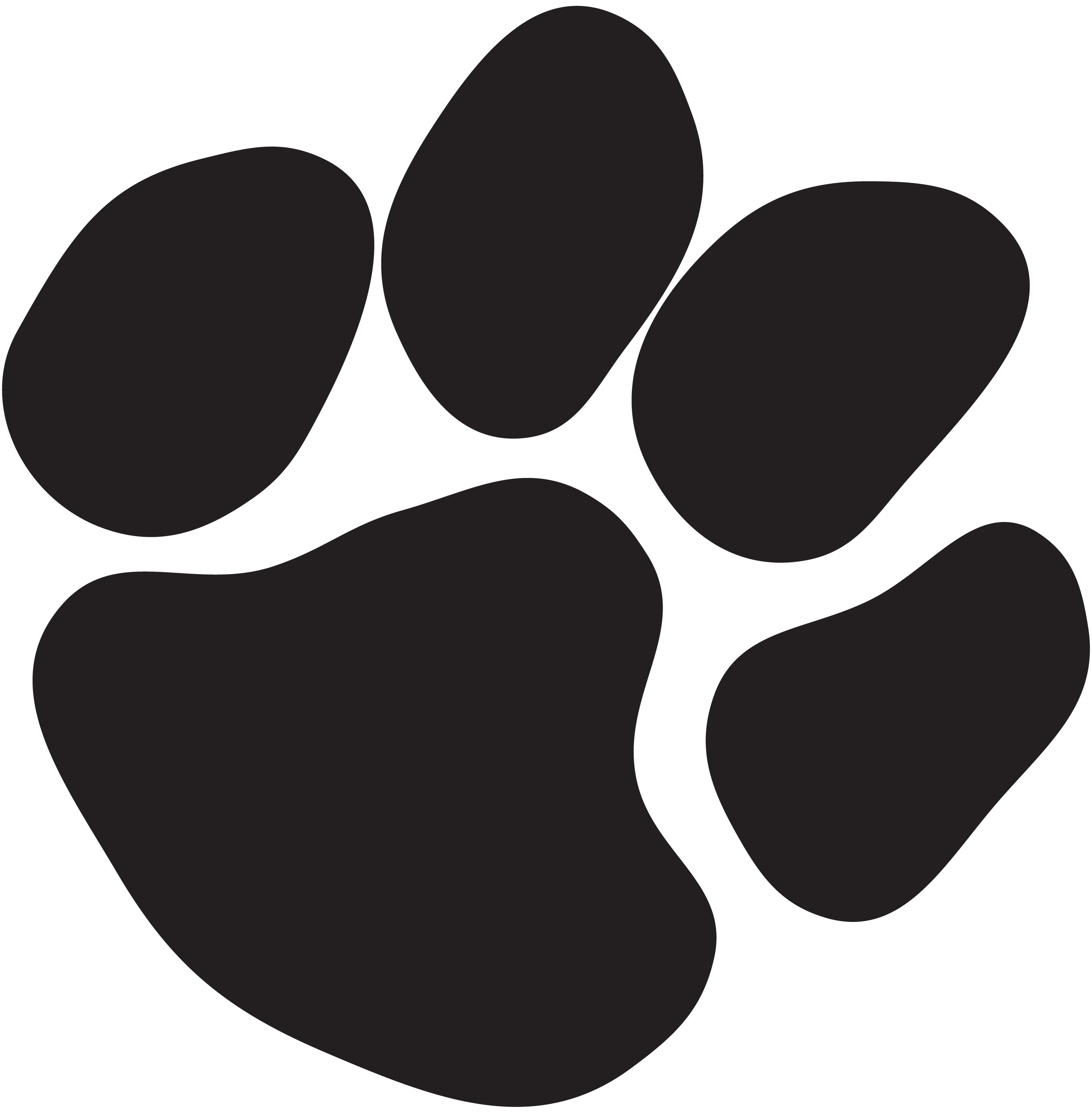 Cougar clipart footprint. X free clip art