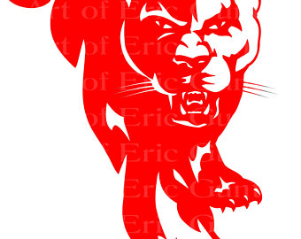 cougar clipart red panther