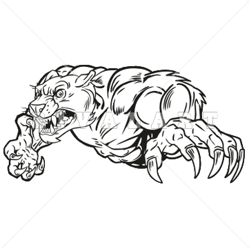 Pin on clip art. Cougar clipart template