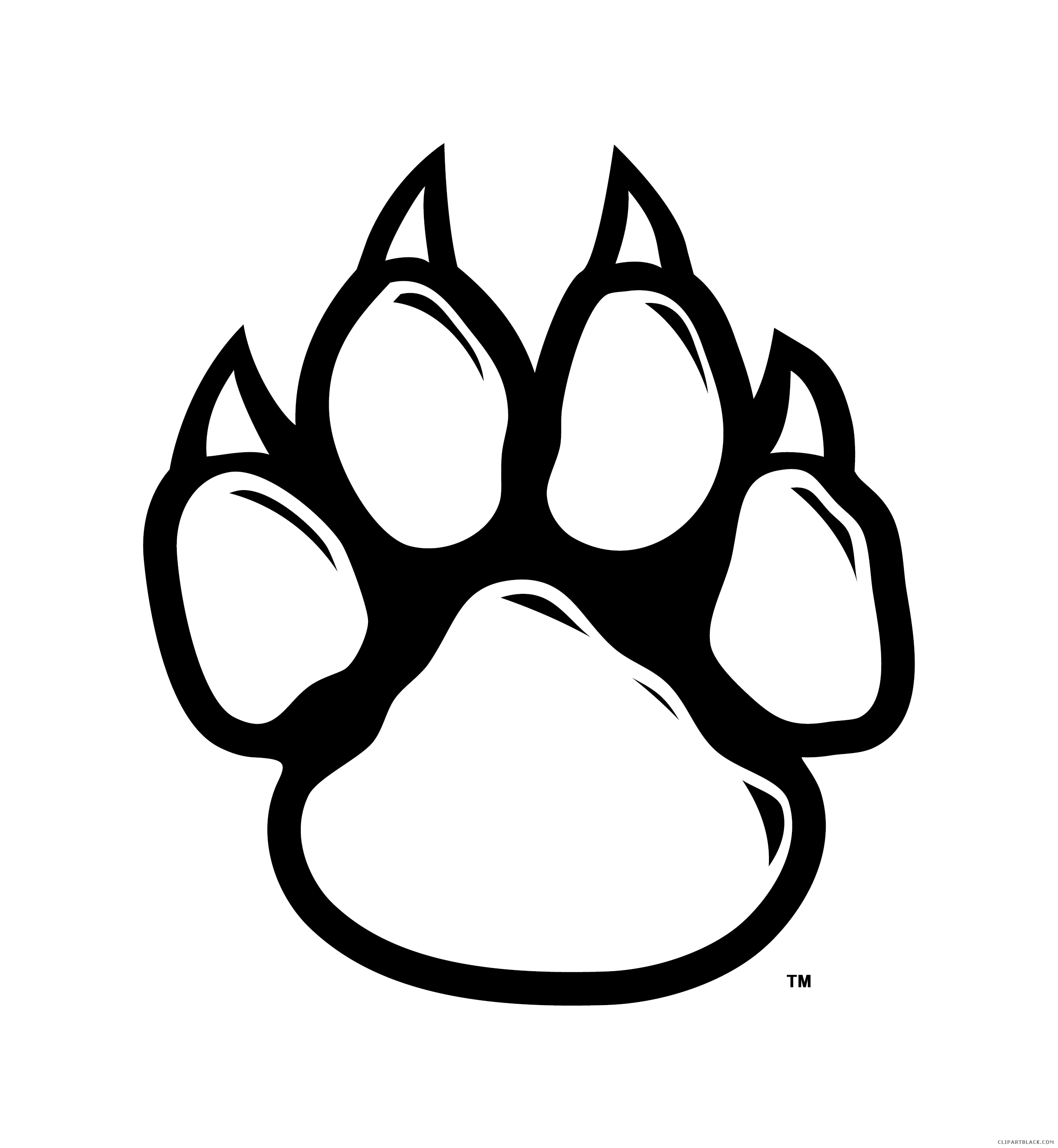cougar clipart wolf paw