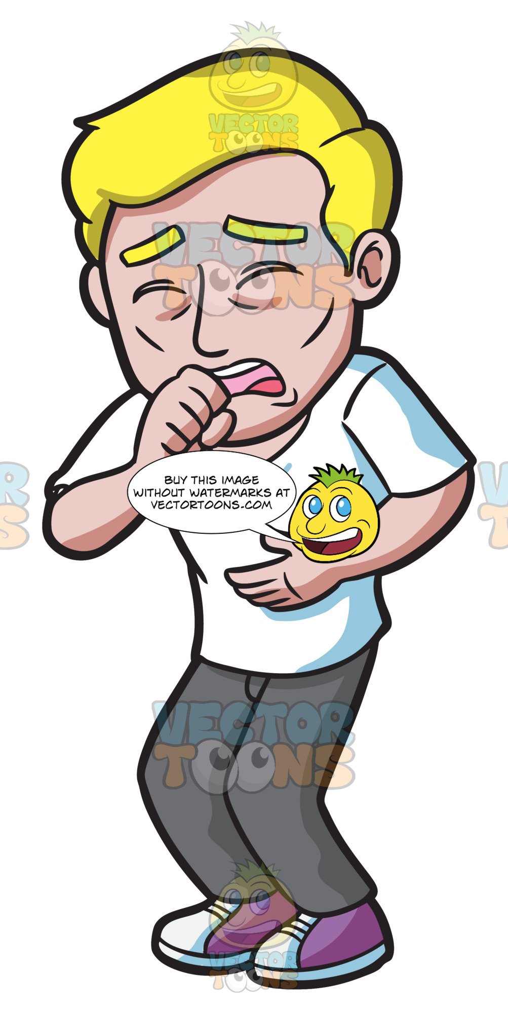 fever clipart sick worker