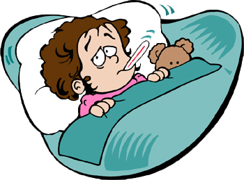 fever clipart ill man