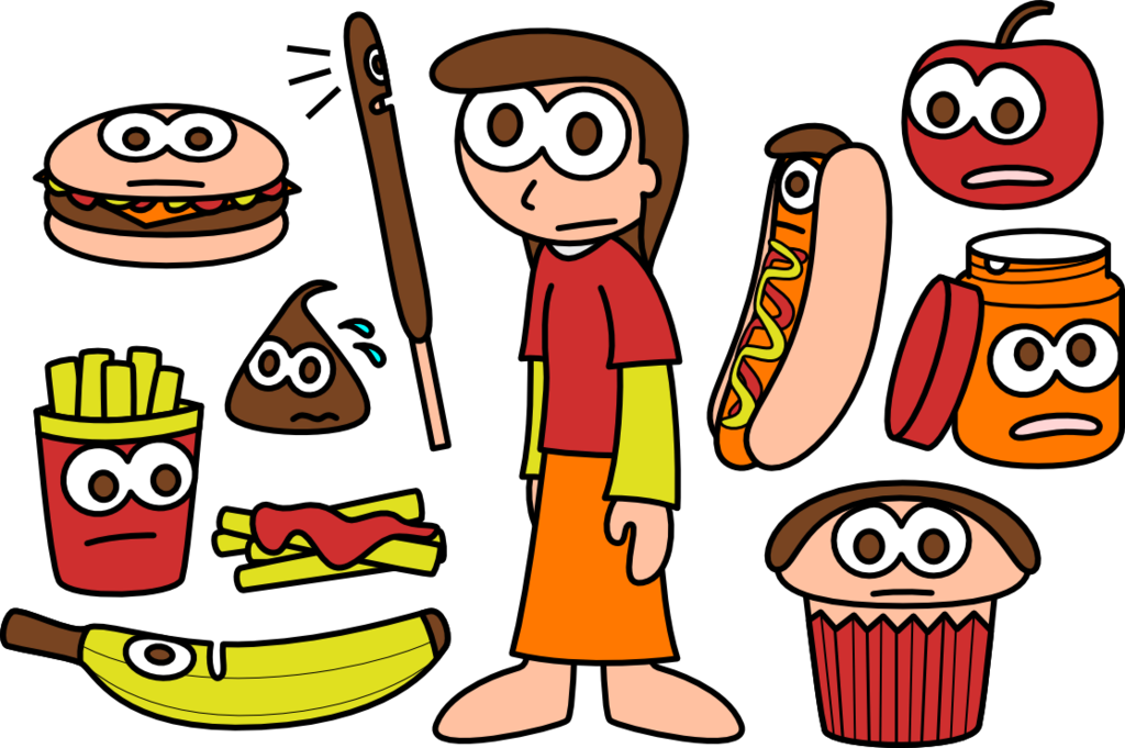 cough clipart unhygienic food