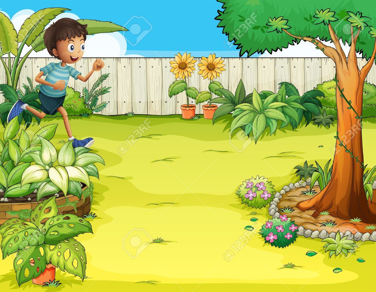 country clipart backyard