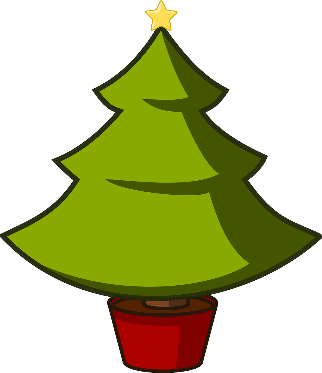 fire clipart christmas tree