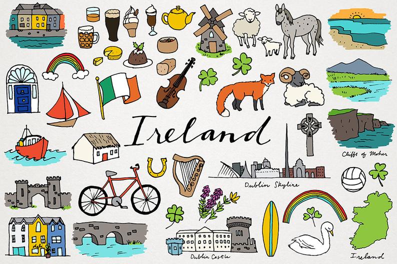 Country clipart clip art. Ireland city and dublin