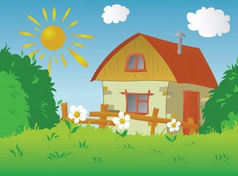 country clipart country house