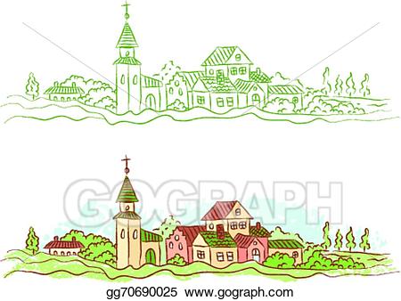 country clipart town