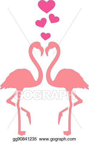 flamingo clipart couple