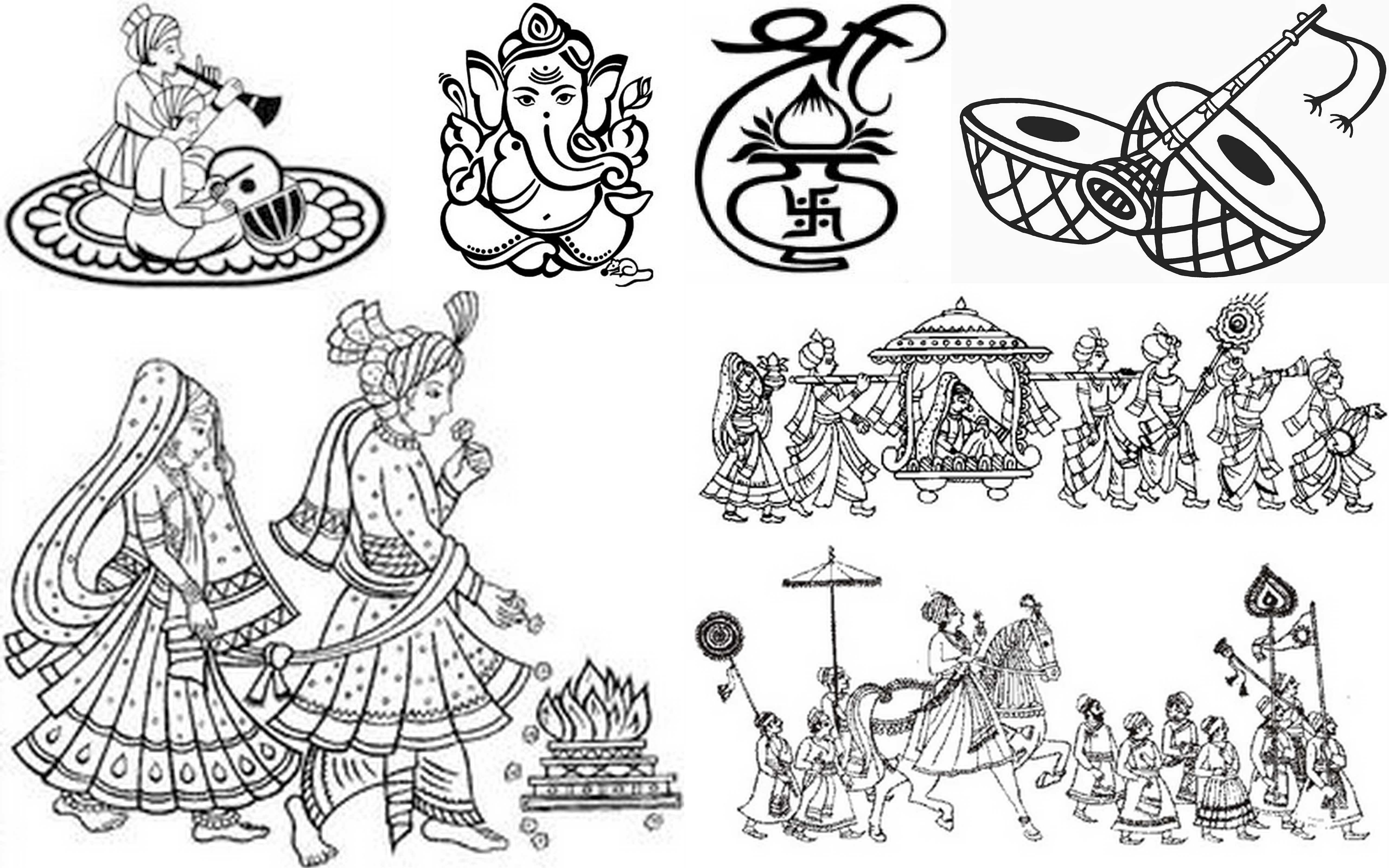Invitation clipart hindu wedding invitation. Indianweddingcards symbols cards for