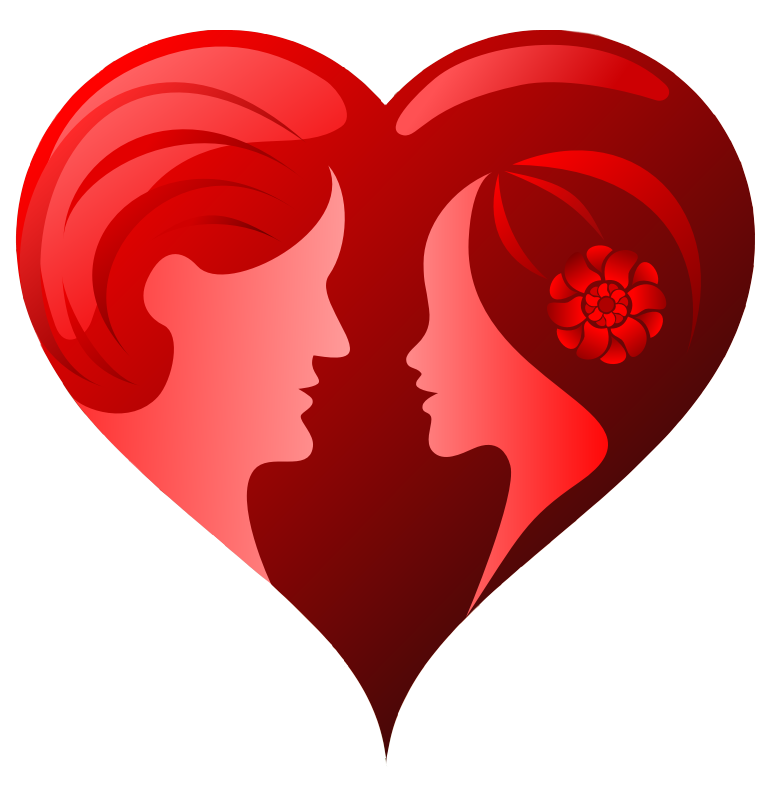 couple clipart heart