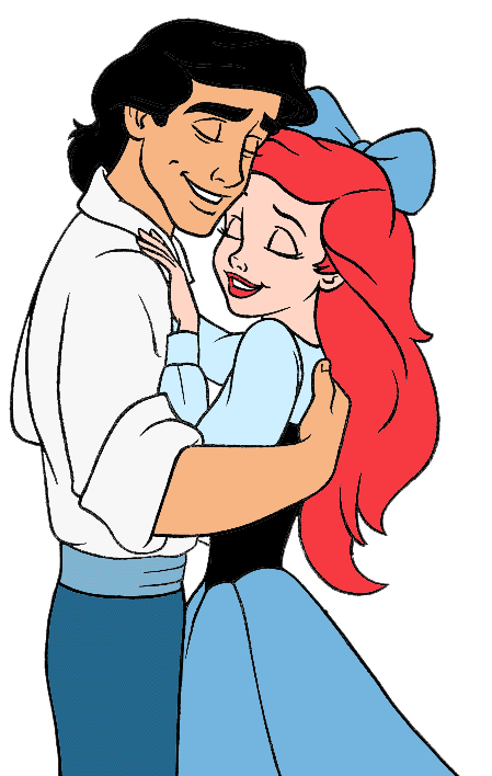 Disney clipart couple. Prince eric from little