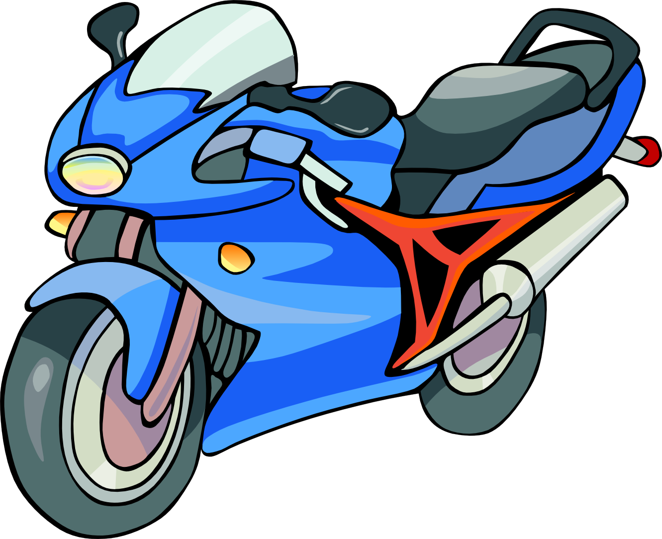 flame clipart motorcycle