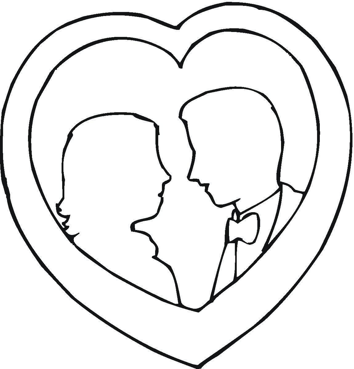 Couple clipart outline. In heart clip panda