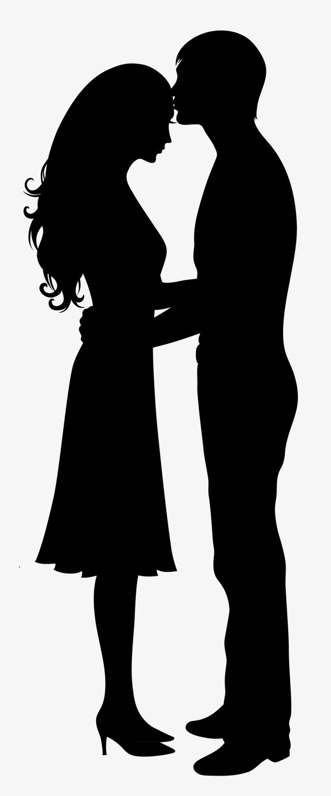 Couple clipart outline. Silhuetas de casais 