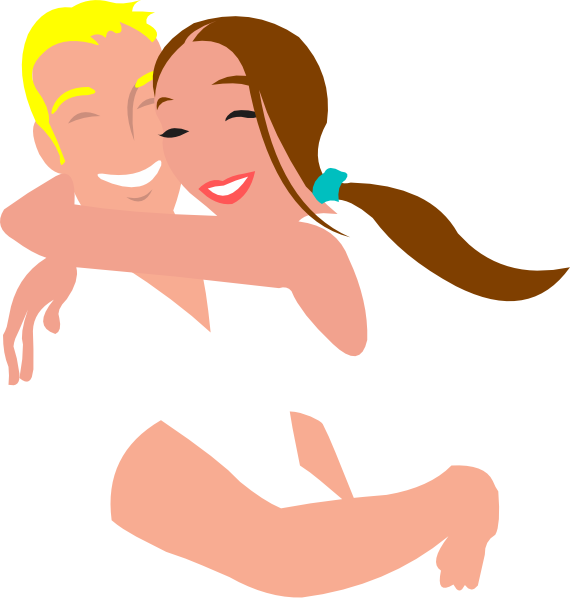 Happy clip at clker. Couple clipart vector art