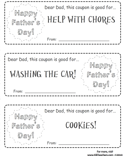 coupon clipart dad